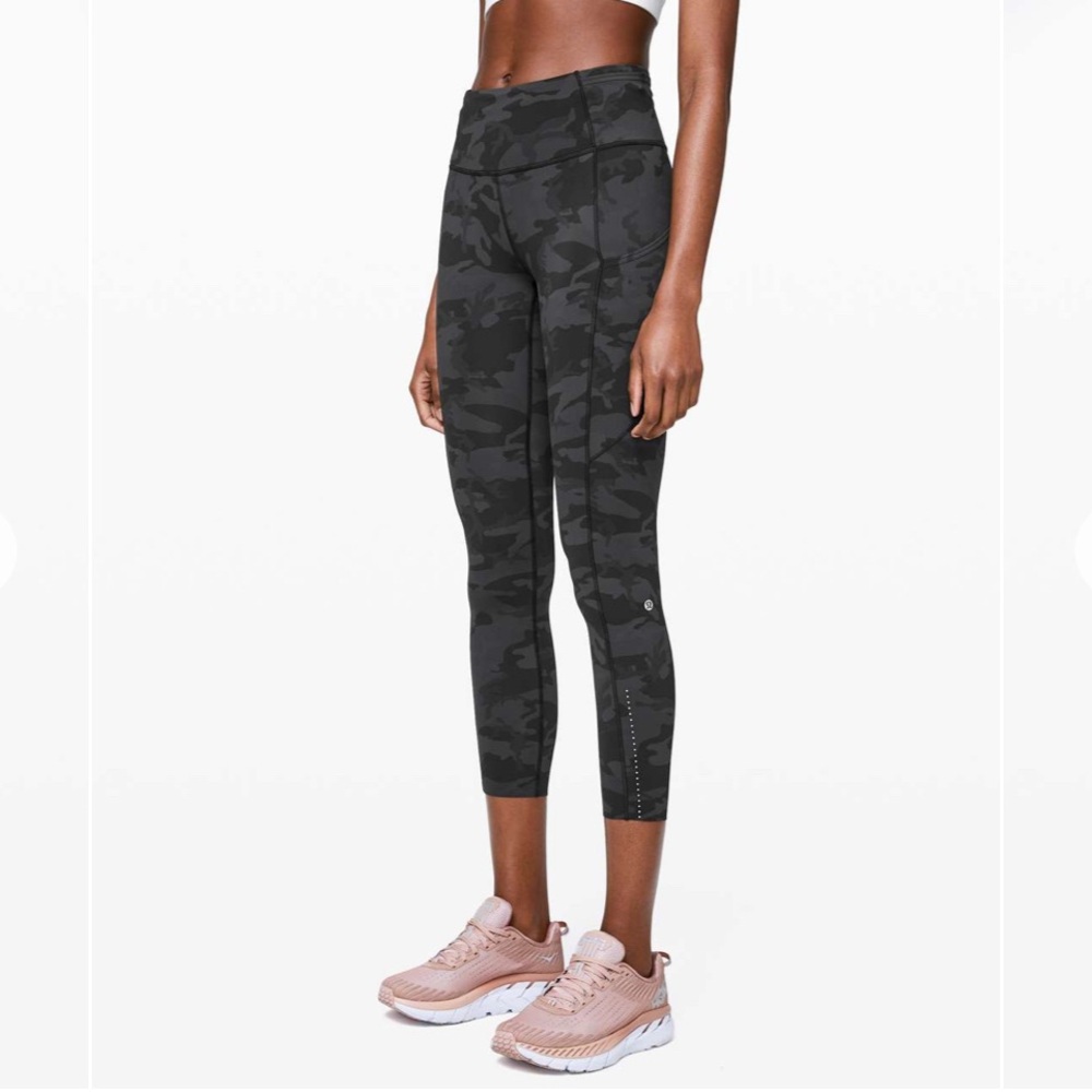 🖤Lululemon Fast & Free Tight II *25" *Reflective Nulux Incognito Camo Multi Grey